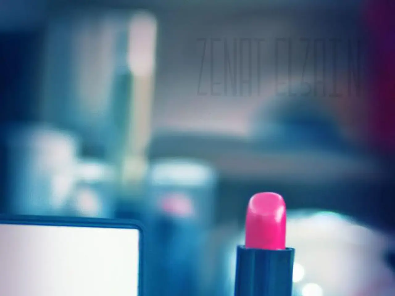 In the middle it is a lipstick which is pink color.