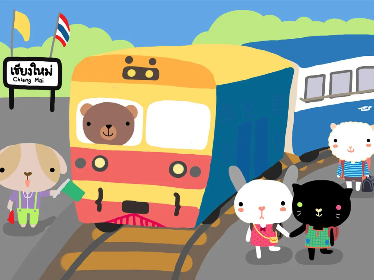 This is an animated image. Here I can see few cartoon images of animals. In the middle of the image...