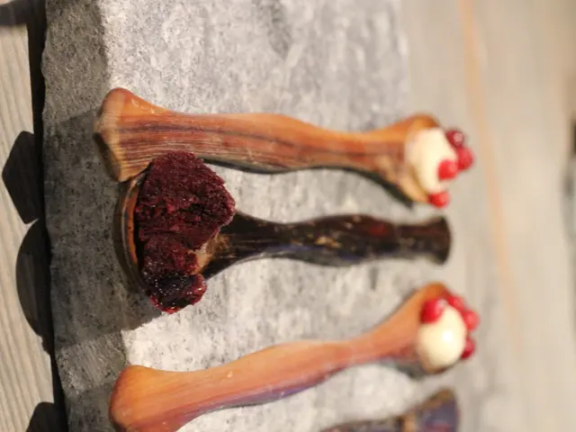 Artisanically crafted utensils: A focus on detailed woodworking.