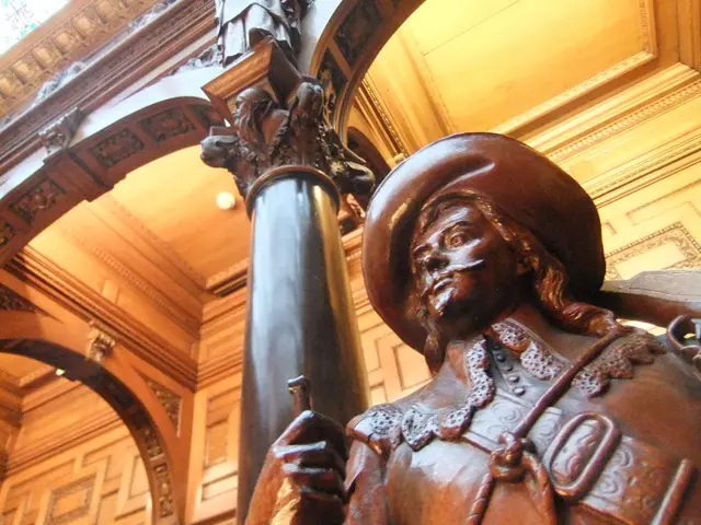 Cult member Esperanza Macarena is being taken away for restoration purposes