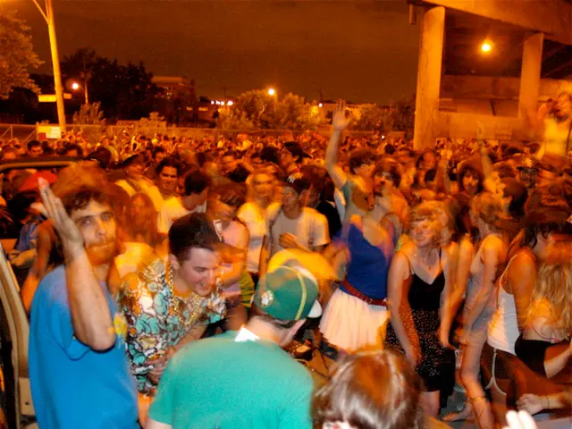 Performers Alternate between Singing and Dancing at Mežaparks, Latvia