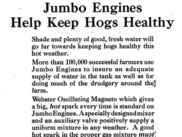 This is a poster. In this poster we can see a machine and some text.