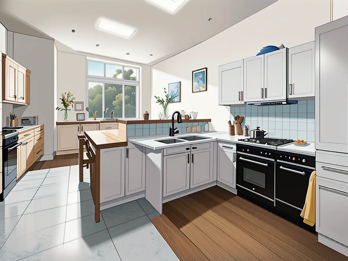 Close-up perspective of a compact, tiled and white-painted culinary workspace Nine Home Decor Choices That Decorators Avoid Making